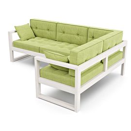 Диван Астер Угловой Textile Беленый Дуб Green, КОД:АНД222692, images №1, magsale.ru