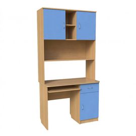 Компьютерный стол с надстройкой 314 из набора Уголок Школьника, КОД:SLM005, images №1, magsale.ru