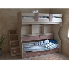 Двухъярусная кровать-трансформер Дуэт-4, КОД:SL404, images №1, magsale.ru