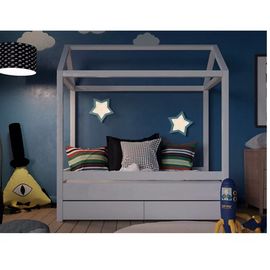 Детская кровать домик из массива сосны Мечта с ящиками, КОД:VTS3170, images №1, magsale.ru