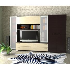 Мебельная стенка Двина со шкафом, КОД:SL526, images №1, magsale.ru