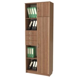 Шкаф-стеллаж двухдверный с ящиками 313 СМ, КОД:SLM086, images №1, magsale.ru