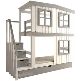 Раздвижная двухъярусная кровать Домик Детства №18 (Яхтклуб), КОД:DD318, images №1, magsale.ru