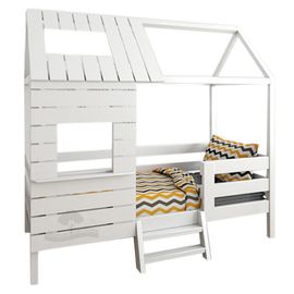 Кровать из массива сосны Домик Детства №2, КОД:DD302, images №1, magsale.ru