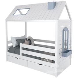 Кровать из массива сосны Домик Детства №21, КОД:DD321, images №1, magsale.ru