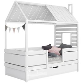 Кровать из массива сосны Домик Детства №35, КОД:DD335, images №1, magsale.ru