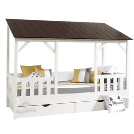 Кровать из массива сосны Домик Детства №69, КОД:DD369, images №1, magsale.ru