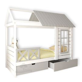 Кровать из массива сосны Домик Детства №71, КОД:DD371, images №1, magsale.ru