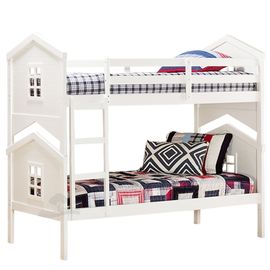 Двухъярусная кровать из массива сосны Домик Детства №78, КОД:DD378, images №1, magsale.ru