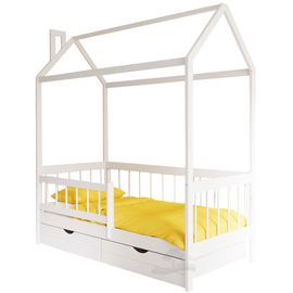 Кровать из массива сосны Домик Детства №79, КОД:DD379, images №1, magsale.ru