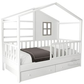 Кровать из массива сосны Домик Детства №96, КОД:DD396, images №1, magsale.ru