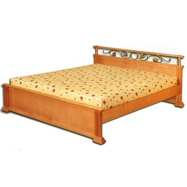 Кровать из массива сосны Ева с ковкой, КОД:VMK713, images №1, magsale.ru