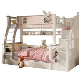 Двухъярусная кровать из сосны Калабрия, КОД:MSK022, images №1, magsale.ru