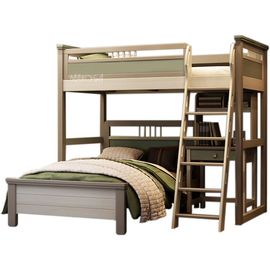 Двухъярусная кровать из массива сосны Паллада (3 предмета), КОД:MSK028, images №1, magsale.ru