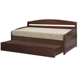 Детская угловая тахта с выдвижной кроватью из массива сосны Гримау​, КОД:MSP044, images №1, magsale.ru