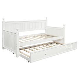 Детская тахта с выкатной кроватью из массива сосны Небраска, КОД:MSP055, images №1, magsale.ru