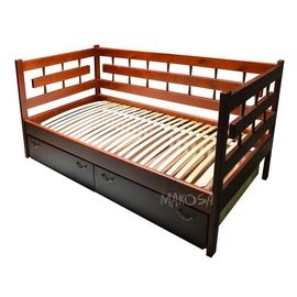 Кровать-тахта из массива сосны с ящиками Сакура, КОД:MSP070, images №1, magsale.ru