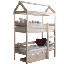 Двухъярусная кровать из массива сосны Бэби-Хаус, КОД:GM3479, images №1, magsale.ru