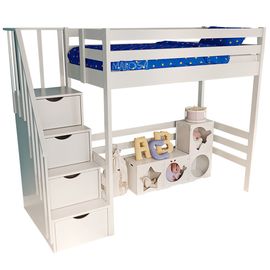 Кровать-чердак из массива сосны Бонито, КОД:MSP104, images №1, magsale.ru