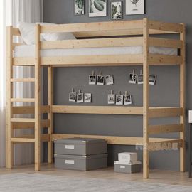 Детская кровать-чердак из массива сосны К-1, КОД:GM3701, images №1, magsale.ru