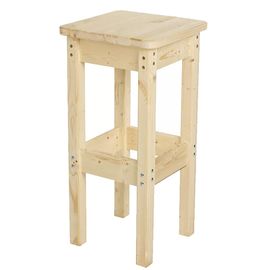 Барный стул из массива сосны без спинки, КОД:GM3511, images №1, magsale.ru