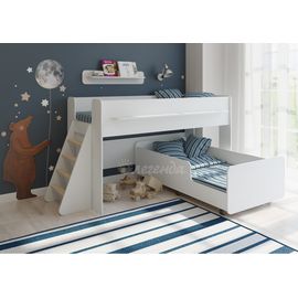 Двухъярусная кровать Легенда-23.3 белая, КОД:LG165, images №1, magsale.ru