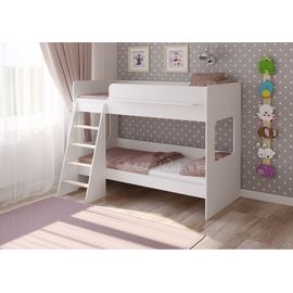 Двухъярусная кровать Легенда-25.1 белая, КОД:LG169, images №1, magsale.ru