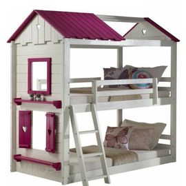Двухъярусная кровать-домик из массива дерева Бонами, КОД:MS603, images №1, magsale.ru