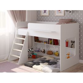 Кровать чердак Легенда-22.1 белая, КОД:LG162, images №1, magsale.ru