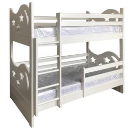 Двухъярусная кровать из массива дерева Звездочет, КОД:MS610, images №1, magsale.ru