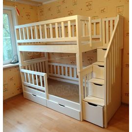 Двухъярусная кровать Артек Плюс 90х190 белая эмаль, КОД:, images №1, magsale.ru