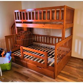 Двухъярусная кровать Артек Плюс 90/140х200 итальянский орех, КОД:, images №1, magsale.ru