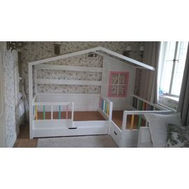 Угловая кровать-домик Бетти 70х160 4 цвета, КОД:, images №1, magsale.ru