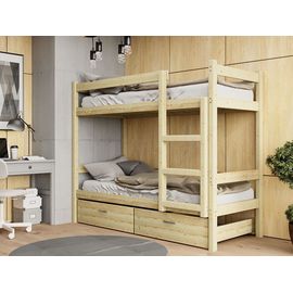 Двухъярусная кровать из массива Троя-2 (Т2), КОД:GM3451, images №1, magsale.ru