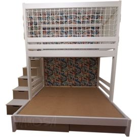 Двухъярусная кровать с балдахином и сеткой Босфор, КОД:MS711, images №1, magsale.ru