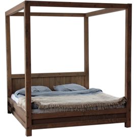 Кровать с балдахином из массива Хюгге 180х200 венге, КОД:MS633RAS, images №1, magsale.ru