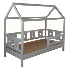 Кровать-домик из массива Плутон, КОД:VMK492, images №1, magsale.ru