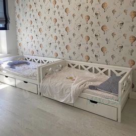 Кровать-тахта Прованс-5 70х180 белая эмаль, КОД:, images №1, magsale.ru