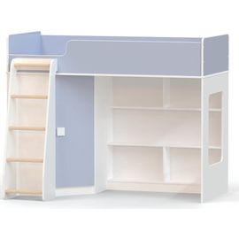 Кровать-чердак с угловым шкафом Ridgimmi 2.2, КОД:RI002, images №1, magsale.ru