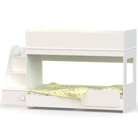 Двухъярусная кровать с угловой лестницей Ridgimmi 4.3, КОД:RI007, images №1, magsale.ru