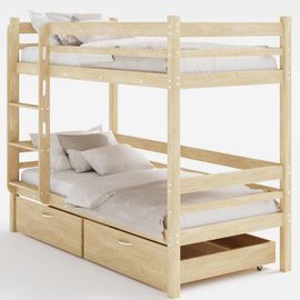 Двухъярусная кровать из массива сосны Фабиа, КОД:GM7131, images №1, magsale.ru