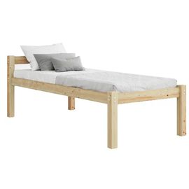 Высокая односпальная кровать из массива сосны Тосно, КОД:GM7129, images №1, magsale.ru