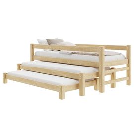 Раздвижная кровать 3-в-1 из массива сосны Виго, КОД:GM7134, images №1, magsale.ru