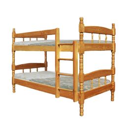 Двухъярусная кровать из массива сосны Скаут-2 Точеная, КОД:VMK315, images №1, magsale.ru