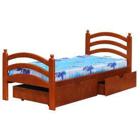 Детская кровать с ящиками из сосны Сказка, КОД:VMK368, images №1, magsale.ru