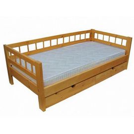 Детская кровать из сосны с ящиками Каспер, КОД:VMK375, images №1, magsale.ru