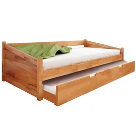 Детская кровать из сосны с выкатным местом Кира, КОД:VMK405, images №1, magsale.ru