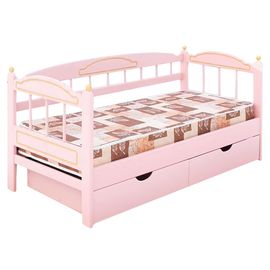 Детская кровать-тахта с ящиками из сосны Чародейка, КОД:VMK362, images №1, magsale.ru