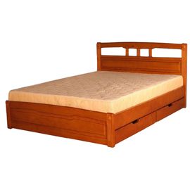 Кровать из массива дерева Флирт-2 с ящиками, КОД:VMK158, images №1, magsale.ru