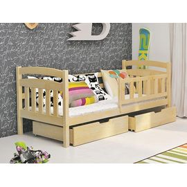 Детская кровать из массива сосны Классика-3, КОД:VTS3144, images №1, magsale.ru